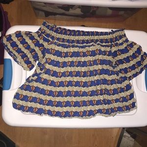 Off the shoulder crop top